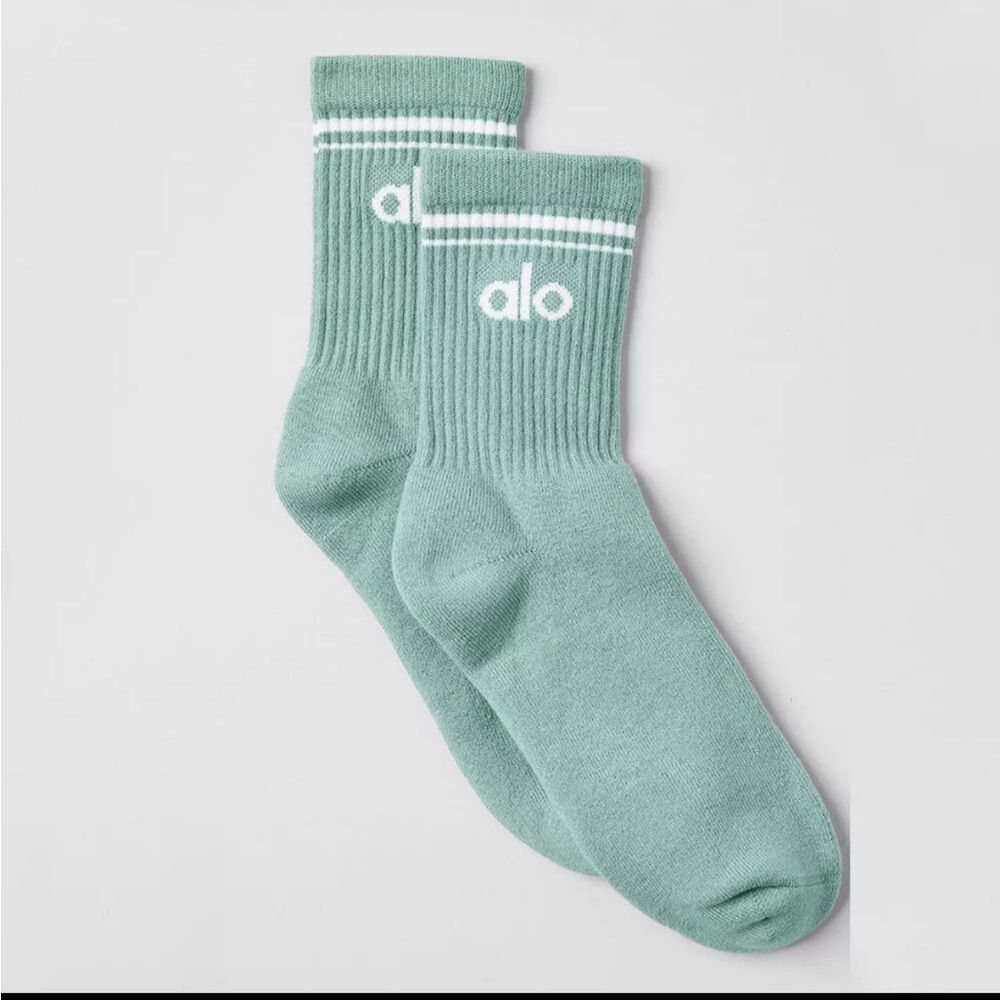 Alo yoga unisex half crew throwback socks - Picture 1 of 2
